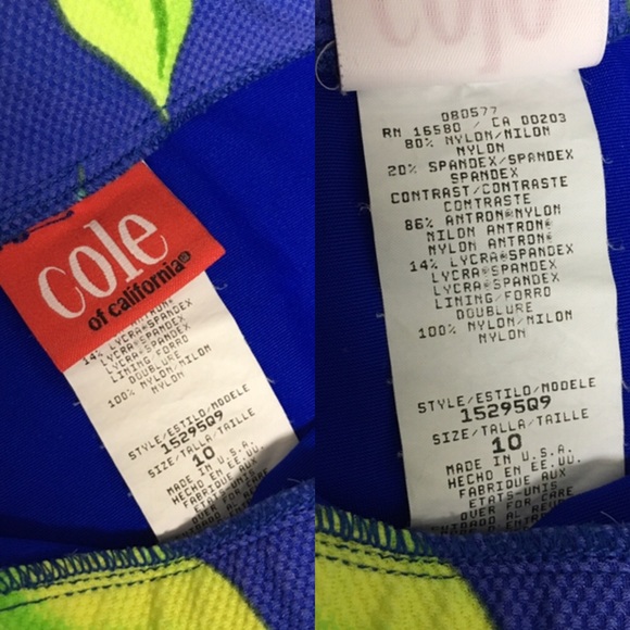 Cole of California bikini Vintage Tropical - Picture 8 of 8